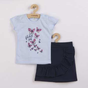 Kojeneck triko se suknkou New Baby Butterflies modr