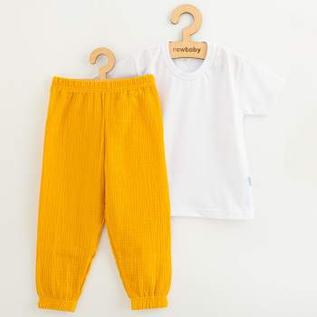 Dtsk bavlnn souprava triko a muelnov kalhoty New Baby Kindergarten toffe