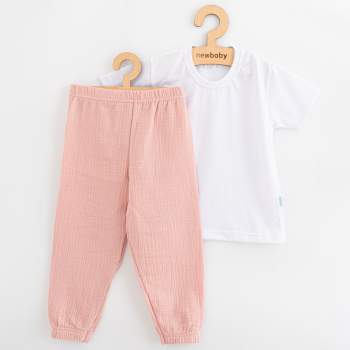 Dtsk bavlnn souprava triko a muelnov kalhoty New Baby Kindergarten rov