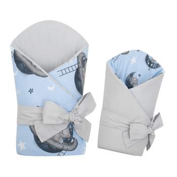 Oboustrann dtsk zavinovaka New Baby Teddy bear in space 80x80 cm