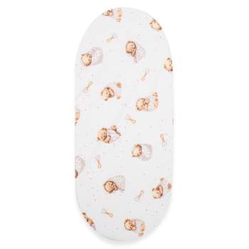 Bavlnn prostradlo do korku New Baby Sweet teddy bear 35x75cm pink