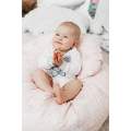 Luxusn kojeneck body s dlouhm rukvem New Baby Honey Bear s 3D aplikac