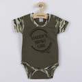 Kojeneck body s krtkm rukvem New Baby Army girl