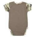 Kojeneck body s krtkm rukvem New Baby Army girl