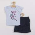 Kojeneck triko se suknkou New Baby Butterflies modr