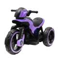 Dtsk elektrick motorka Baby Mix POLICE fialov