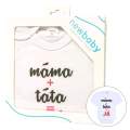 Body s potiskem New Baby mma plus tta rovn se J - drkov balen