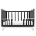 Dtsk postlka se zbranou New Baby MARCUS 120x60 cm grafit/bl