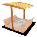 Stka pro dtsk devn pskovit Baby Mix 120x120 cm luto-bl