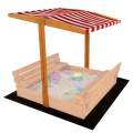 Stka pro dtsk devn pskovit Baby Mix 120x120 cm erveno-bl