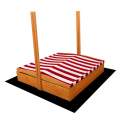 Stka pro dtsk devn pskovit Baby Mix 120x120 cm erveno-bl