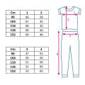 Dtsk bavlnn souprava triko a muelnov kalhoty New Baby Kindergarten modro-ed