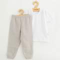 Dtsk bavlnn souprava triko a muelnov kalhoty New Baby Kindergarten svtle ed