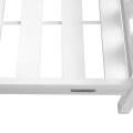 Dtsk postel domeek se zbradlm a rotem New Baby CASTELLO 180x90 cm bl