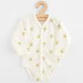Kojeneck celorozepnac body s dlouhm rukvem z organick bavlny New Baby Olivy