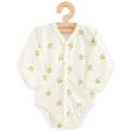 Kojeneck celorozepnac body s dlouhm rukvem z organick bavlny New Baby Olivy